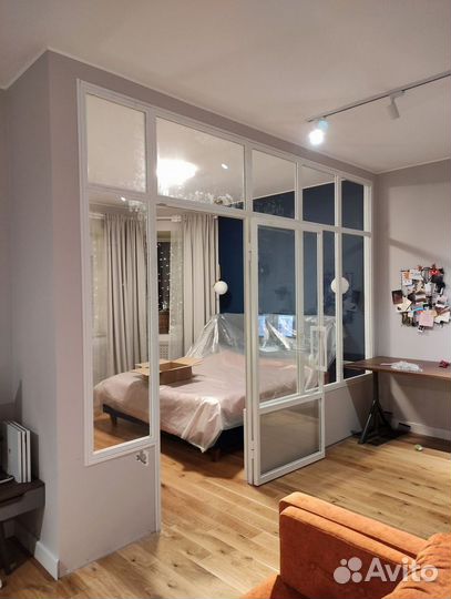 Стеклянные межкомнатные перегородки