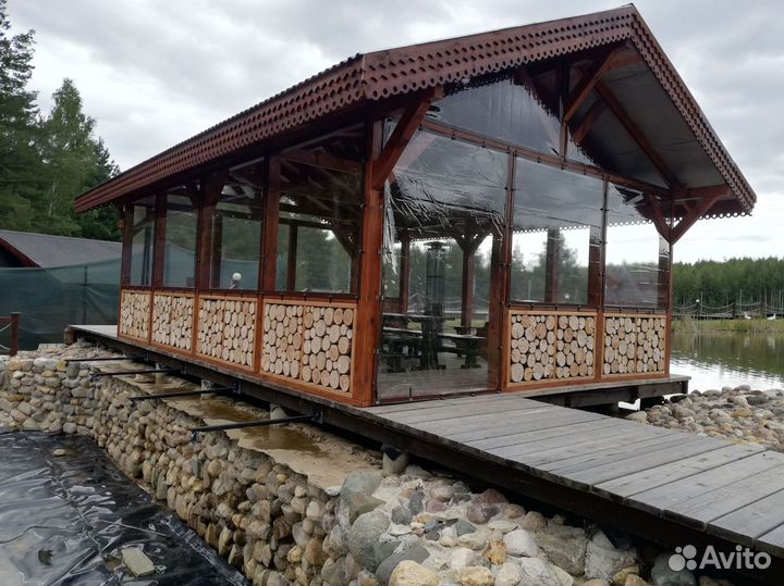 Мягкие окна для беседки, веранды