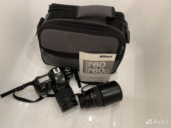 Пленочный зеркальный фотоаппарат NikonF60,объектвы