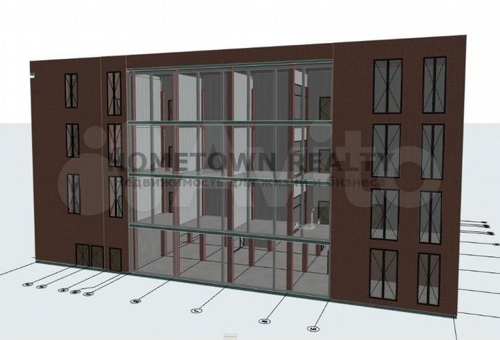 Здание 4 этажа - 6540 м²