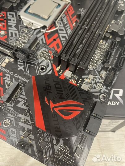 Материнская плата lga 1151 v2 b360 asus rog strix