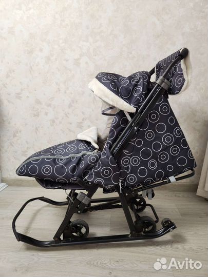 Коляска санки galaxy luxe