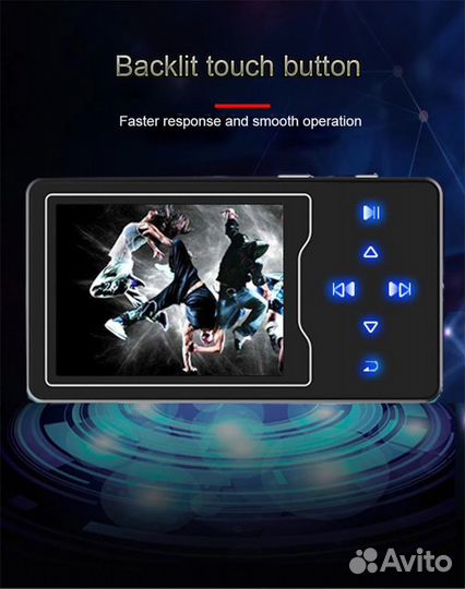 Плеер ruizu D08 8Гб черный