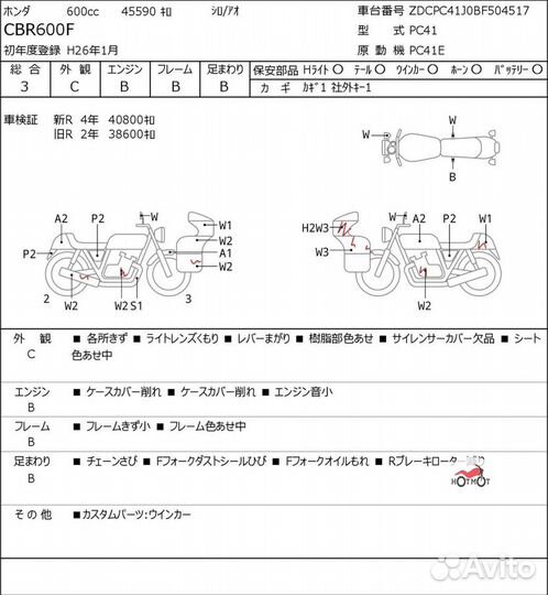 Honda CBR 600F 2014г