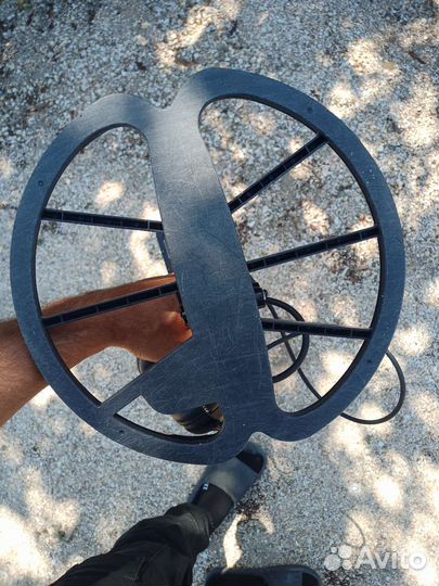 Катушка металлоискателя, наушники беспроводные