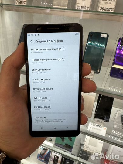 Samsung A01 core 1/16gb black
