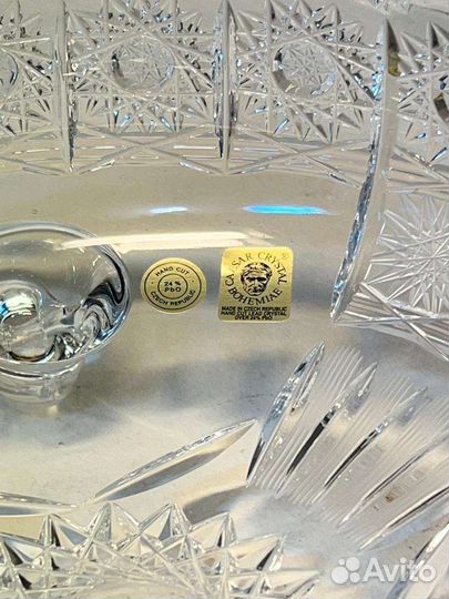 Ваза хрустальная Чехия