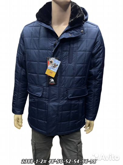 Мужская зимняя куртка с воротником