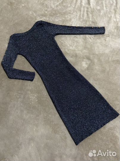 Платье лапша с люрексом