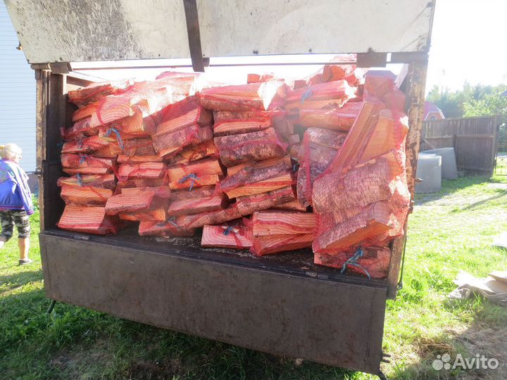 Дрова, Эконом-дрова, В сетках в Синявино
