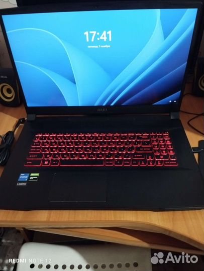Игровой ноутбук msi katana