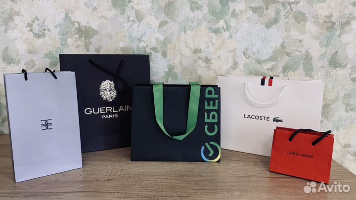 Пакеты Armani Chanel Guerlain