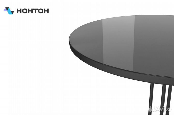 Стол журнальный SHT-CT54/H43 черный / черный муар