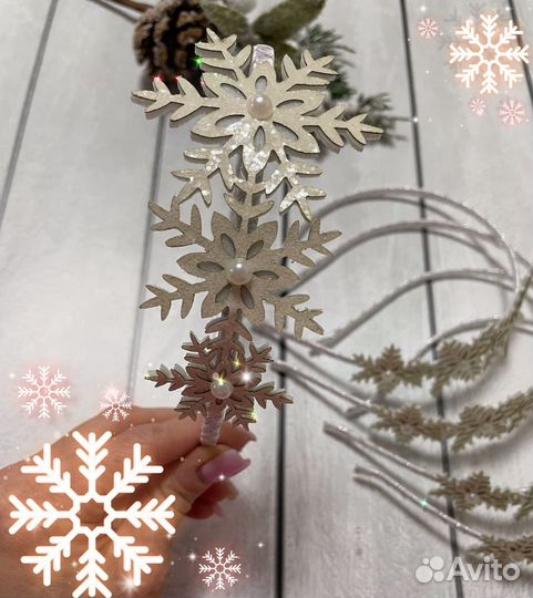 Ободок Снежинка