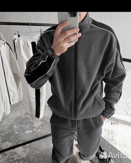Спортивный костюм на флисе мужской