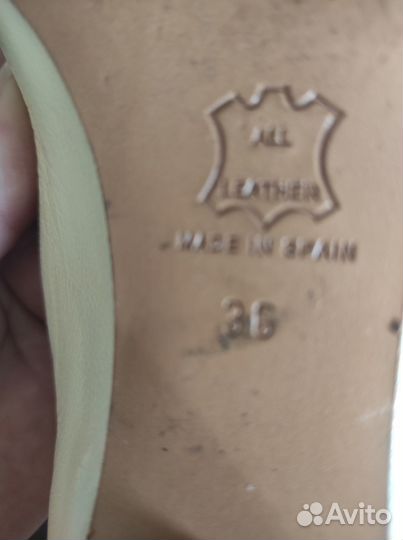 Балетки женские р 36 Испания натуральная кожа