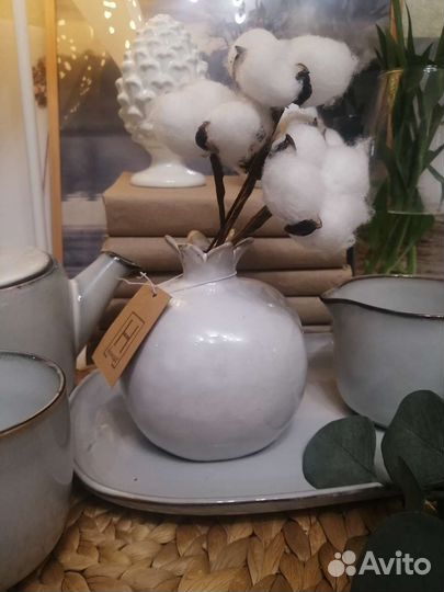 Статуэтка ваза подсвечник гранат