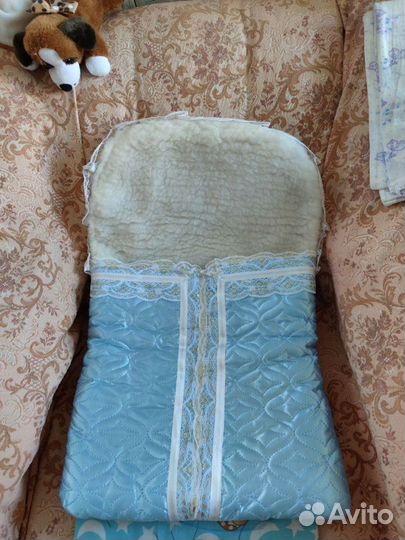 Конверт новый на выписку для мальчика зима