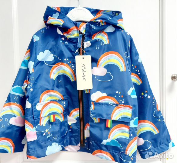 Ветровка тонкая на хлопковом подкладе новая 98 104