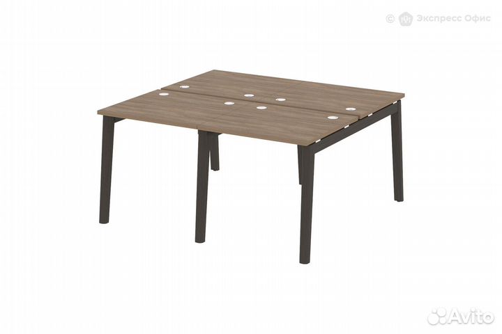 Стол-бенч двойной на деревянных опорах Onix wood O