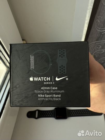 Часы apple watch 3 42mm nike