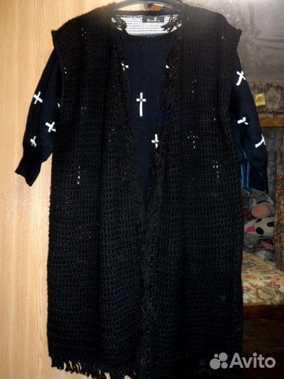 Вязаные кардиганы,пончо,шали