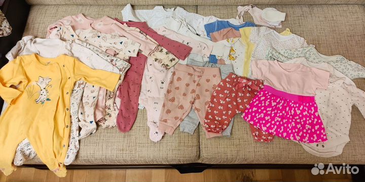 Детские вещи для девочки пакетом 56 62