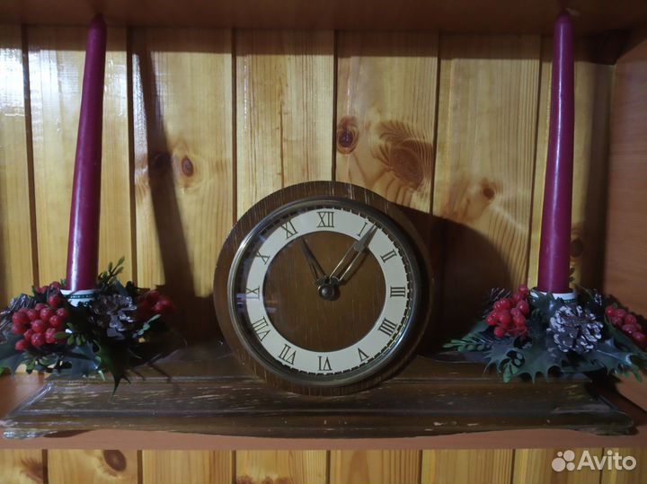Настольные часы каминные механические СССР