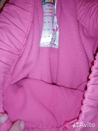 Утеплённые непромокаемые штаны 98-104р