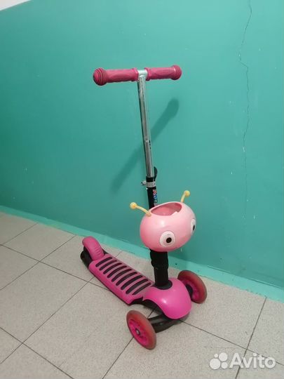 Самокат детский трехколесный бу