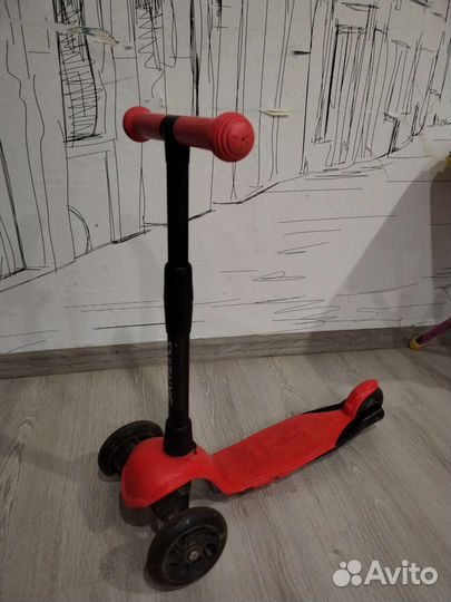 Самокат детский трехколесный kreiss