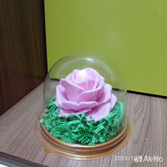 Мыло букет роз и роза в колбе