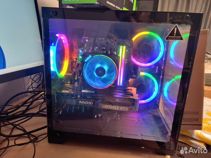 Новый игровой пк ryzen 2600/RTX3060/16gb