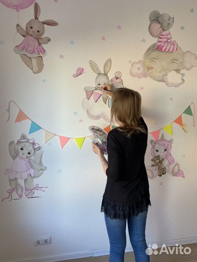 Роспись стен, художественная роспись