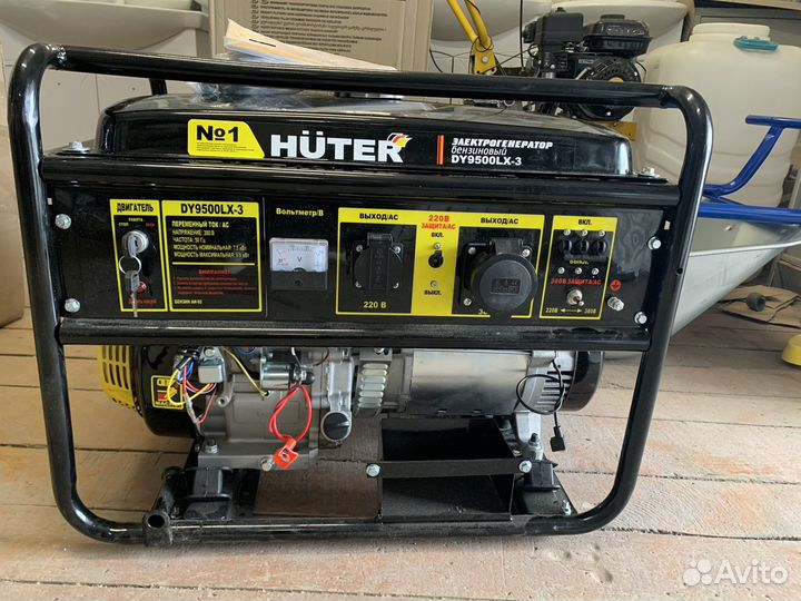 Бензиновый генератор huter 9500LX-3