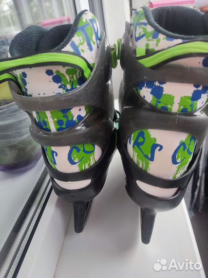 Коньки детские раздвижные 34 37