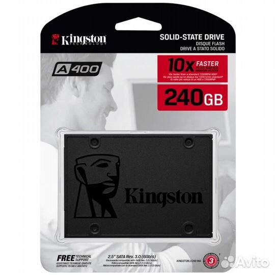 Внутренний SSD-накопитель 240Gb Kingston #201383