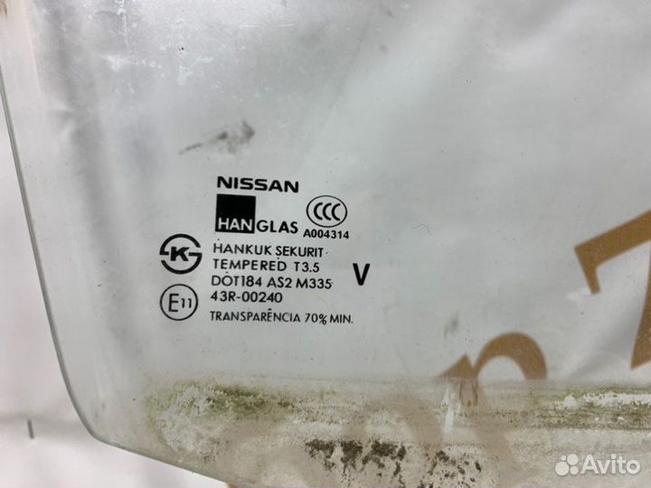 Стекло двери переднее правое Nissan Almera Classic