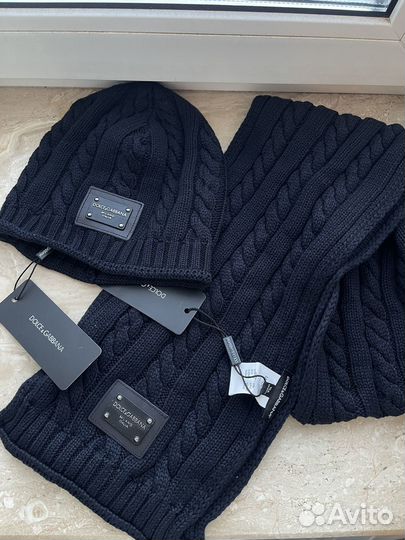 Детская шапка с шарфом Dolce Gabbana