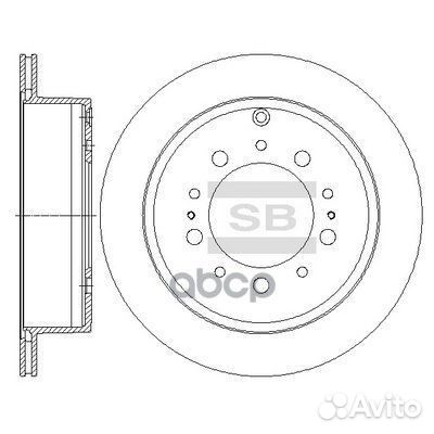 Диск тормозной SD4032 (42431-60290) SD4032 Sang