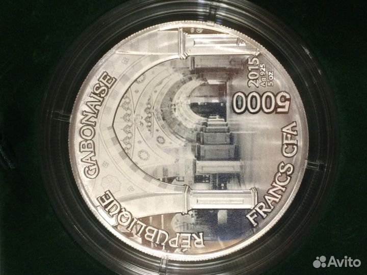 Чечня 5000 франков 2015 серебро ммд (Ахмат Хаджи)