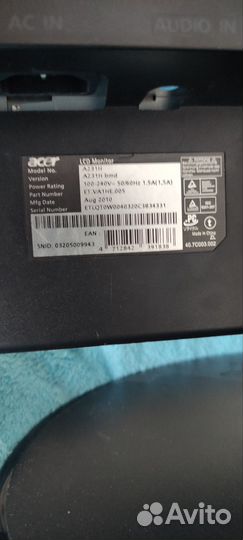 Монитор acer