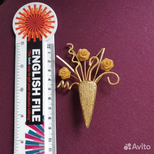 Винтажная брошь США