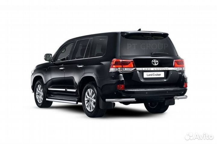 Защита заднего бампера угловая 63мм (нпс) Toyota l