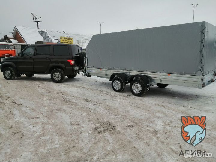 Прицеп большой двухосный категории В.Кузов 4,5*1,5