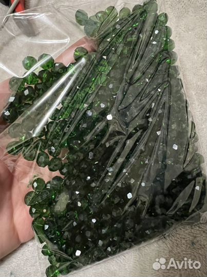 Хрустальные бусины штучно