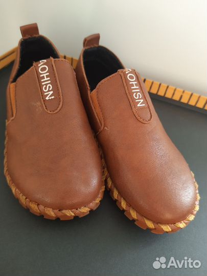 Туфли на мальчика кожаные, р.30