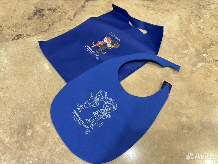 Слюнявчик нагрудник Аэрофлот Aeroflot+пакет новый