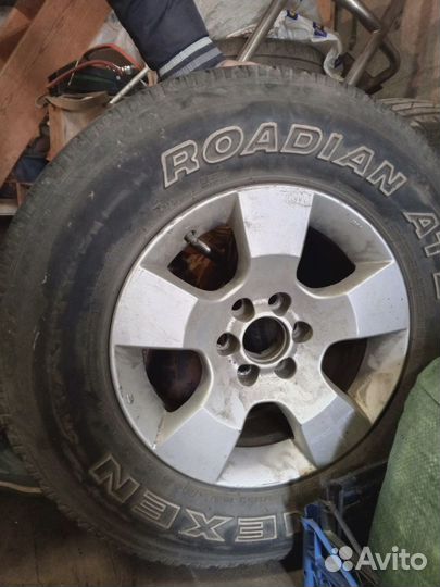 Литые диски+резина r16, на Navara