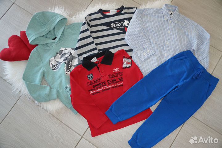 Фирменные вещи на мальчика 110-116